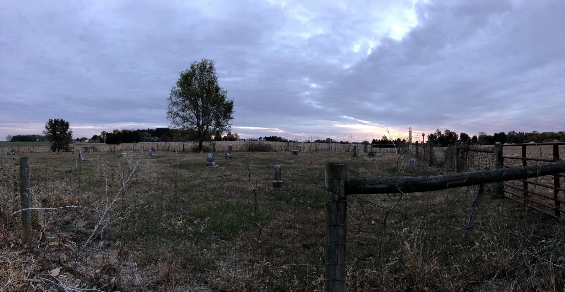 Old Flora Cemetery image. Click for full size.