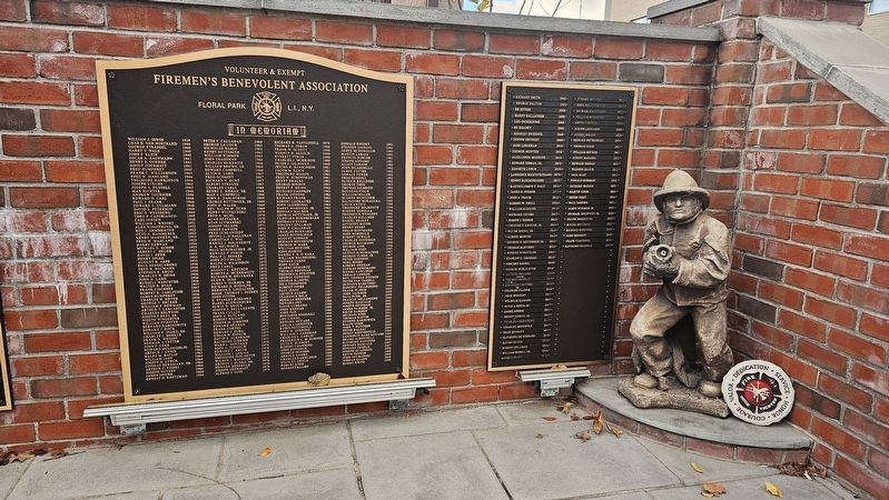 Floral Park Fire Department Memorial Wall. Click for full size. Floral Park Fire Department Memorial Wall image. Click for full size.