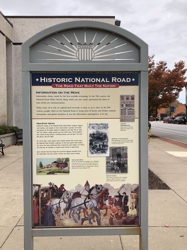 Historic National Road side of marker image. Click for full size.