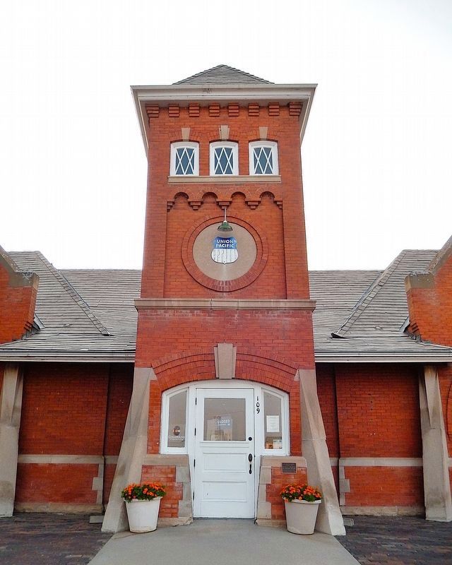 Sterling Union Pacific Railroad Depot Marker image. Click for full size.