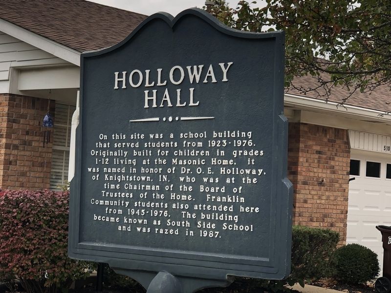 Holloway Hall Marker image. Click for full size.