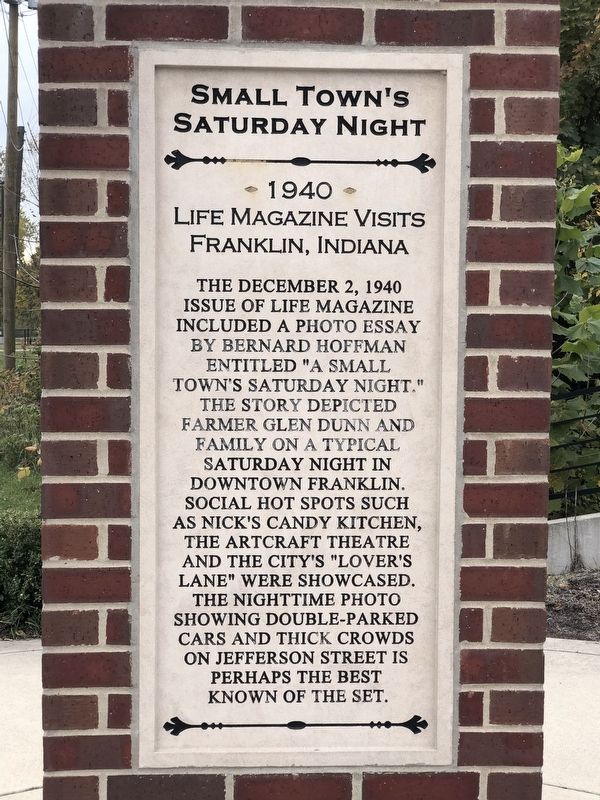 Small Town's Saturday Night Marker image. Click for full size.
