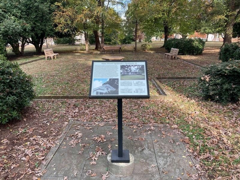 Here Stood Quarters 1, Building 25 Marker image. Click for full size.