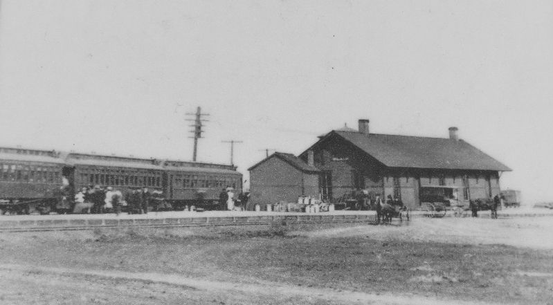Marker detail: Blair Depot image. Click for full size.
