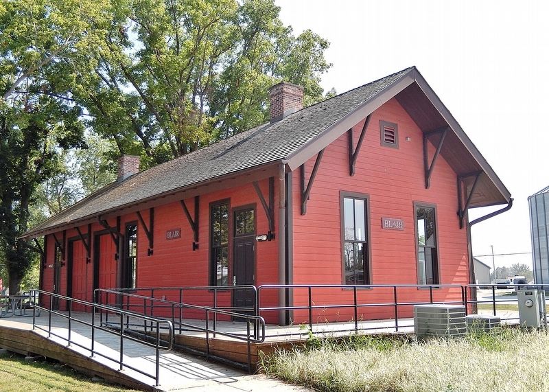 Blair Depot (<i>northwest elevation</i>) image. Click for full size.