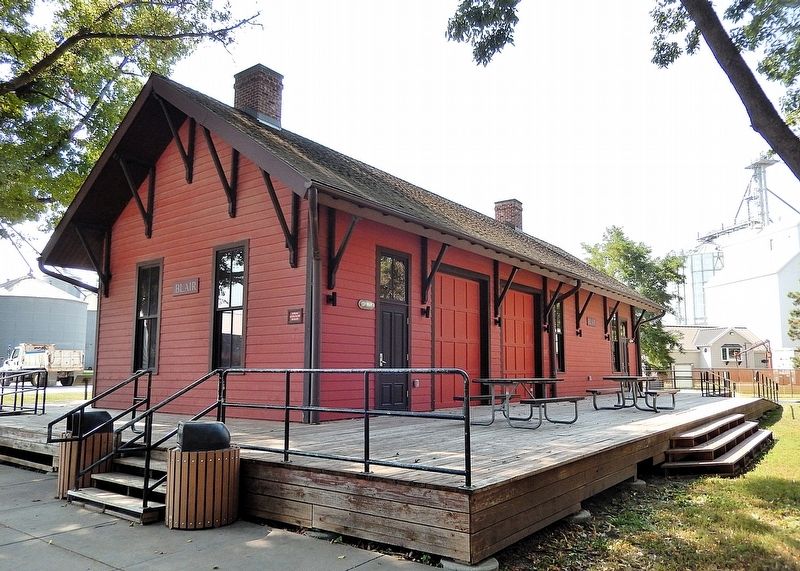 Blair Depot (<i>northeast elevation</i>) image. Click for full size.