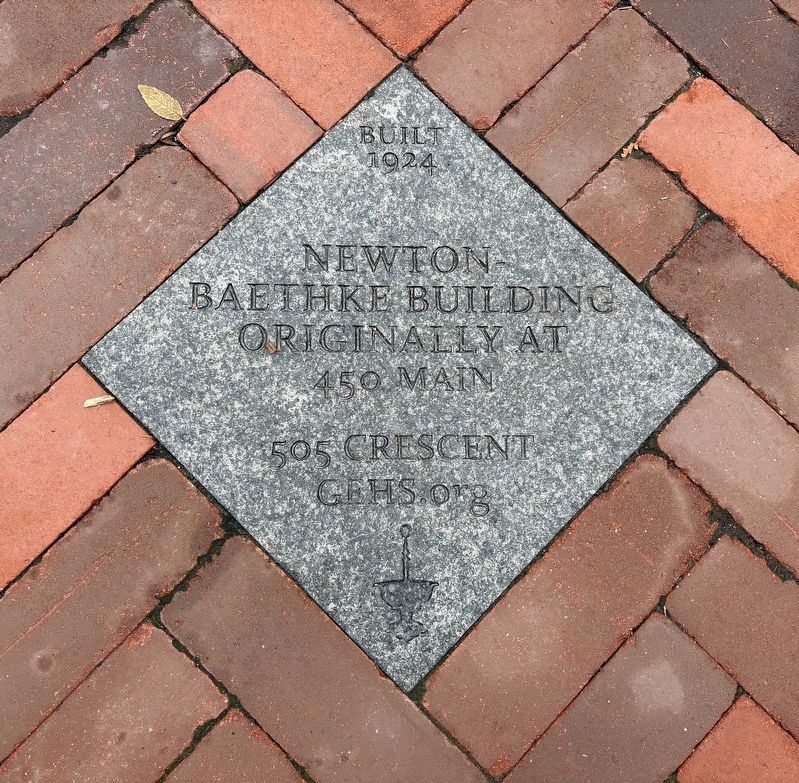 Newton-Baethke Building Marker. Click for full size. Newton-Baethke Building Marker image. Click for full size.