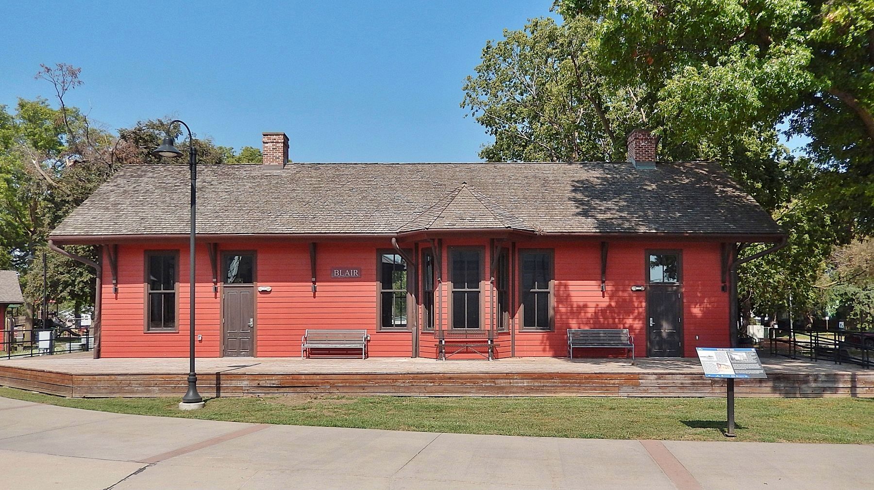 Blair Depot 1880 Marker image. Click for full size.