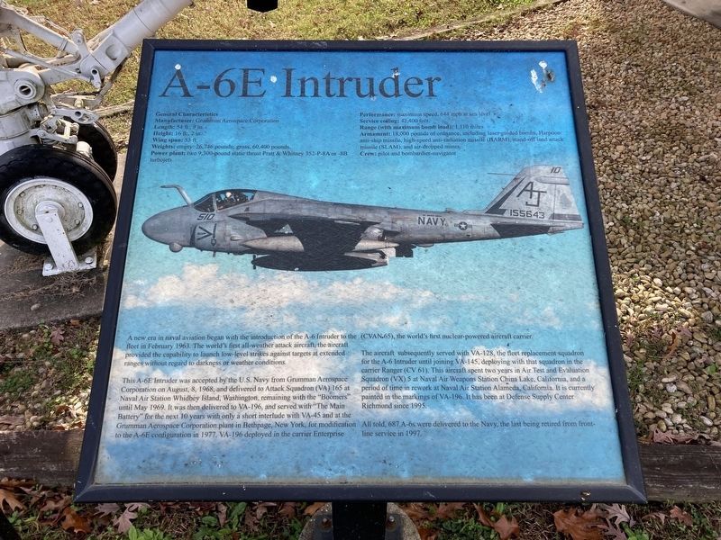 A-6E Intruder Marker. Click for full size. A-6E Intruder Marker image. Click for full size.