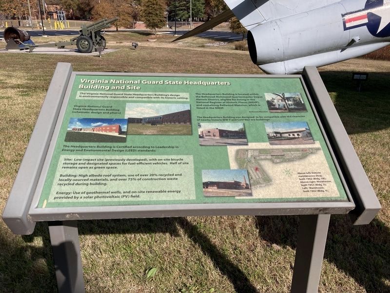 Virginia National Guard State Headquarters Building and Site Marker image. Click for full size.