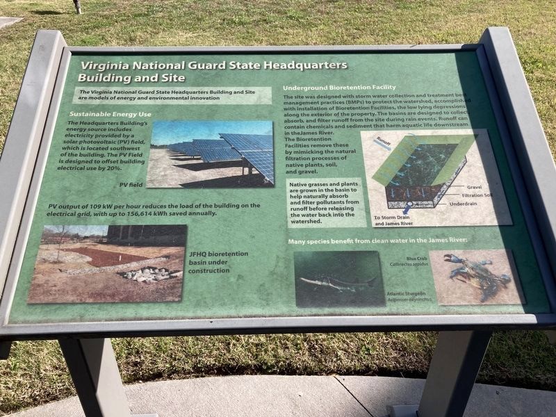 Virginia National Guard State Headquarters Building and Site Marker image. Click for full size.