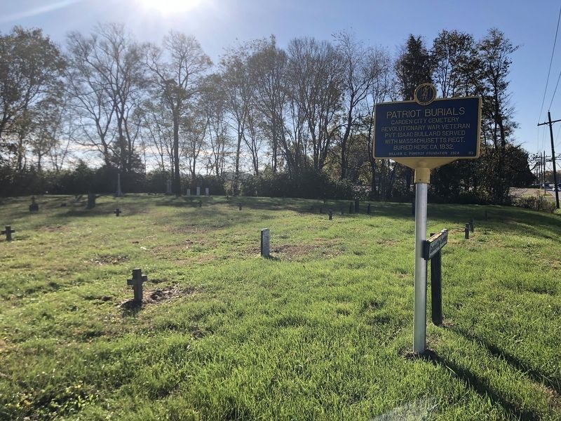 Patriot Burials Marker. Click for full size. Patriot Burials Marker image. Click for full size.
