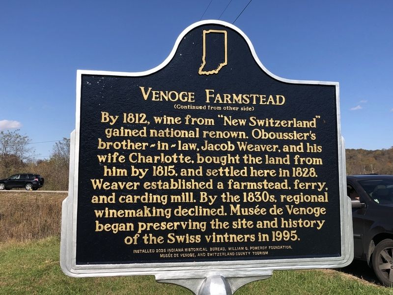 Venoge Farmstead Marker, Side Two. Click for full size. Venoge Farmstead Marker, Side Two image. Click for full size.