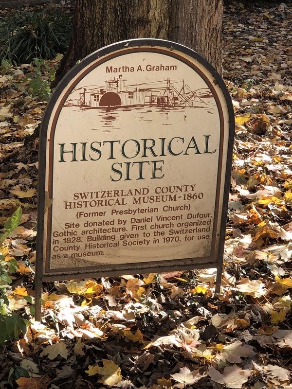 Switzerland County Historical Museum 1860 Marker. Click for full size. Switzerland County Historical Museum 1860 Marker image. Click for full size.