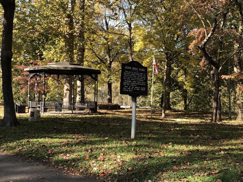 John Paul Park Marker. Click for full size. John Paul Park Marker image. Click for full size.