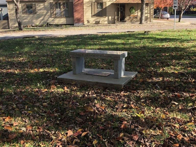 Revolutionary War Veterans Memorial Bench Marker. Click for full size. Revolutionary War Veterans Memorial Bench Marker image. Click for full size.