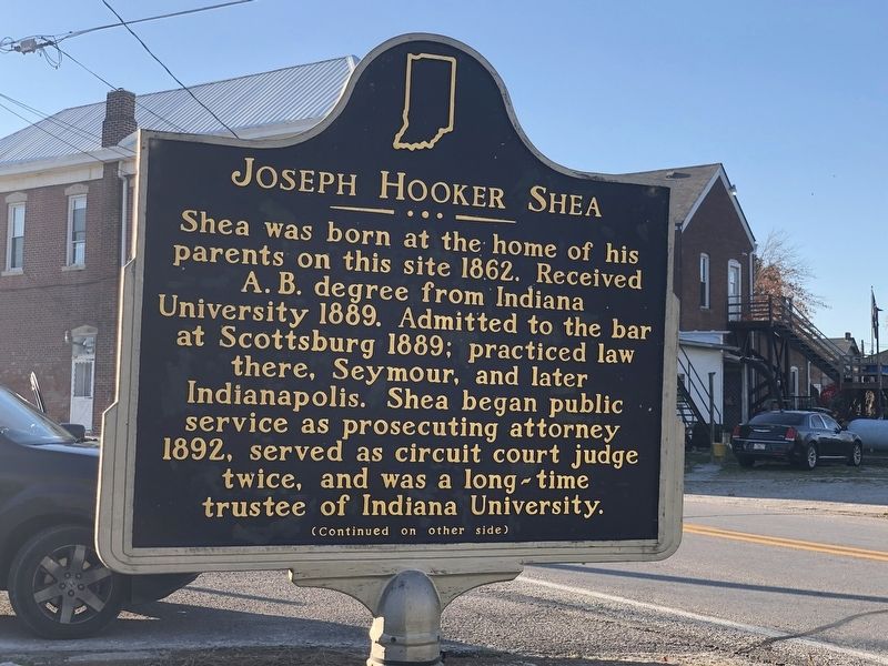 Joseph Hooker Shea Marker, Side One. Click for full size. Joseph Hooker Shea Marker, Side One image. Click for full size.