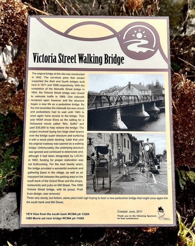 Victoria Street Walking Bridge Marker image. Click for full size.