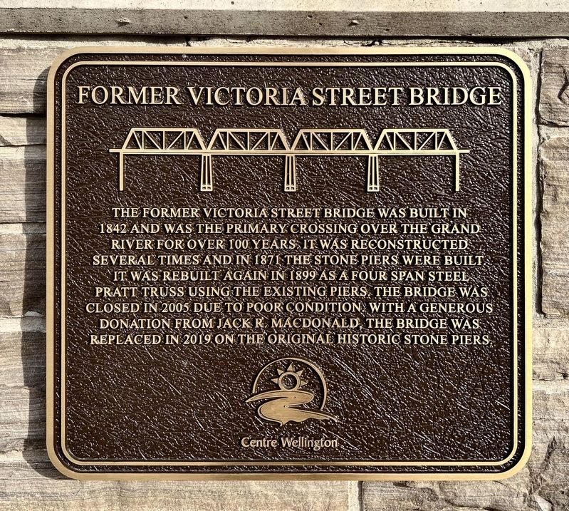 Former Victoria Street Bridge Marker image. Click for full size.
