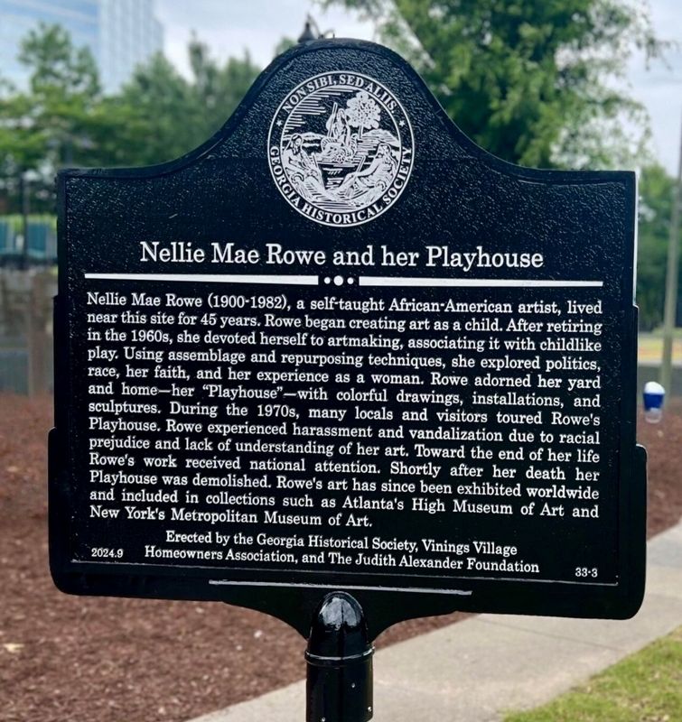 Nelli Mae Rowe and Her Playhouse Marker. Click for full size. Nelli Mae Rowe and Her Playhouse Marker image. Click for full size.
