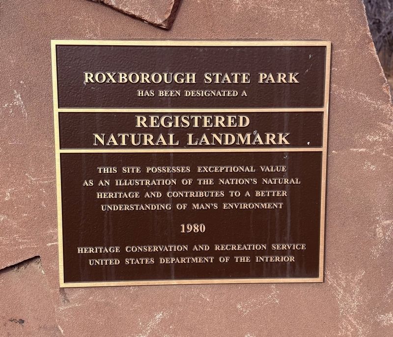Roxborough State Park Marker image. Click for full size.