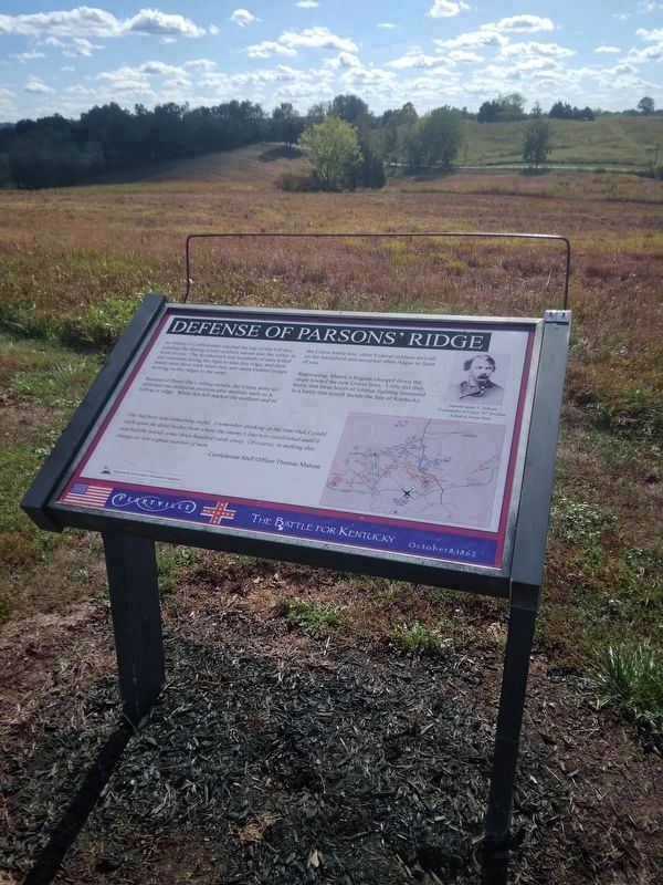 Defense Of Parsons' Ridge Marker. Click for full size. Defense Of Parsons' Ridge Marker image. Click for full size.