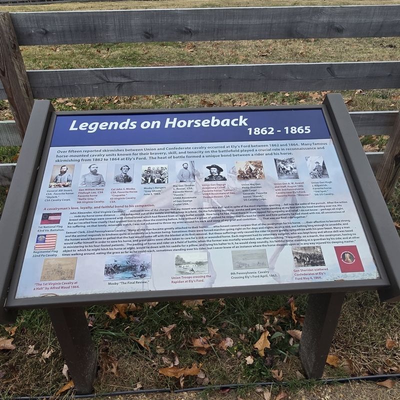 Legends on Horseback Marker. Click for full size. Legends on Horseback Marker image. Click for full size.