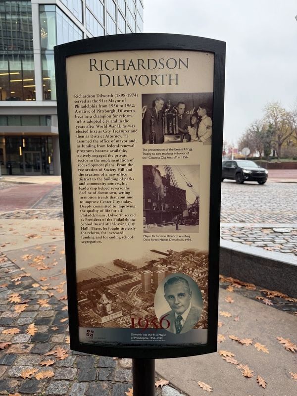 Richardson Dilworth side of the marker image. Click for full size.