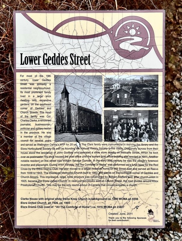 Lower Geddes Street Marker image. Click for full size.