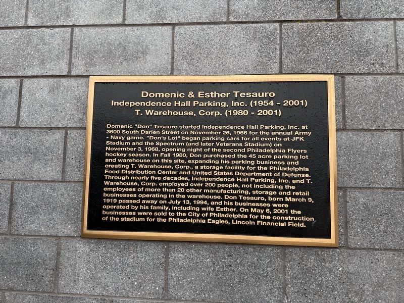 Domenic & Esther Tesauro Marker image. Click for full size.