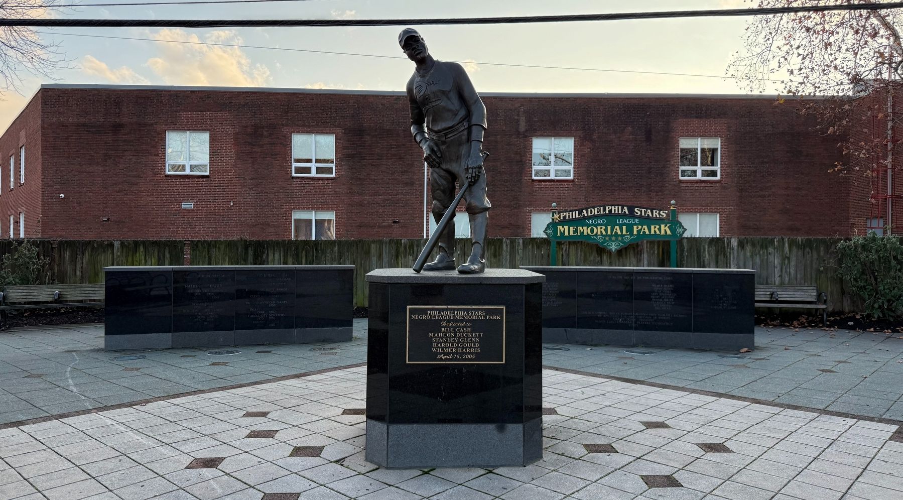 Philadelphia Stars Negro League Memorial Park Display. Click for full size. Philadelphia Stars Negro League Memorial Park Display image. Click for full size.