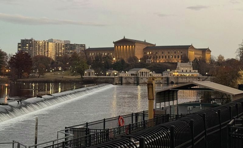 The Philadelphia Art Museum lit at sunset image. Click for full size.