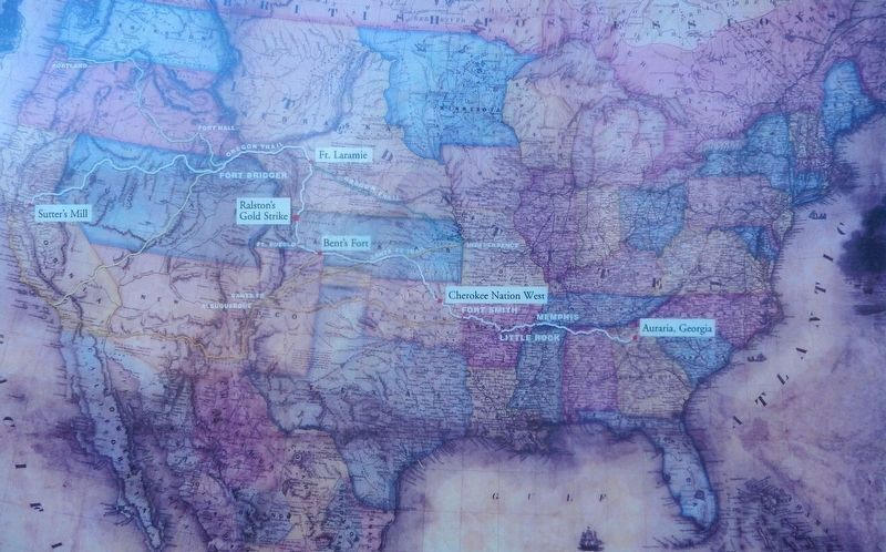 Marker detail: 1857 Map of the United States. Click for full size. Marker detail: 1857 Map of the United States image. Click for full size.