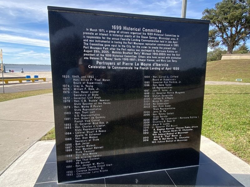 1699 Historical Committee side of marker image. Click for full size.