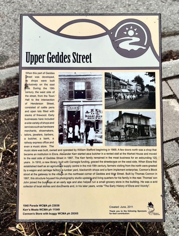 Upper Geddes Street Marker image. Click for full size.