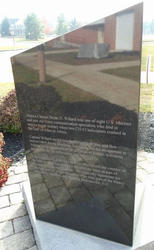 Captain Bryan D. Willard, USMC Memorial image. Click for full size.