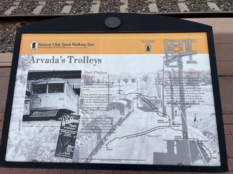 Arvada's Trolleys Marker image. Click for full size.