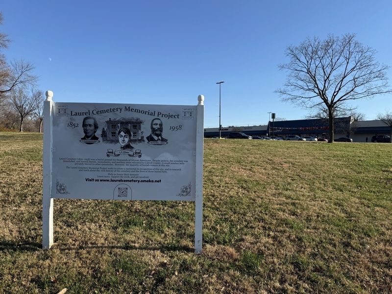 Laurel Cemetery Memorial Project Marker. Click for full size. Laurel Cemetery Memorial Project Marker image. Click for full size.