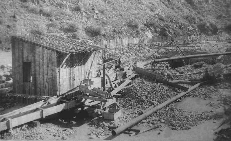 Marker detail: Placer Mining Equipment. Click for full size. Marker detail: Placer Mining Equipment image. Click for full size.