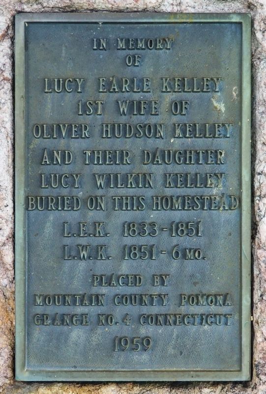 In Memory of Lucy Earle Kelley Marker. Click for full size. In Memory of Lucy Earle Kelley Marker image. Click for full size.