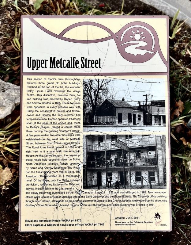 Upper Metcalfe Street Marker image. Click for full size.