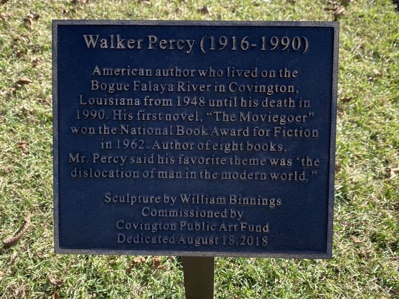 Walker Percy Marker image. Click for full size.