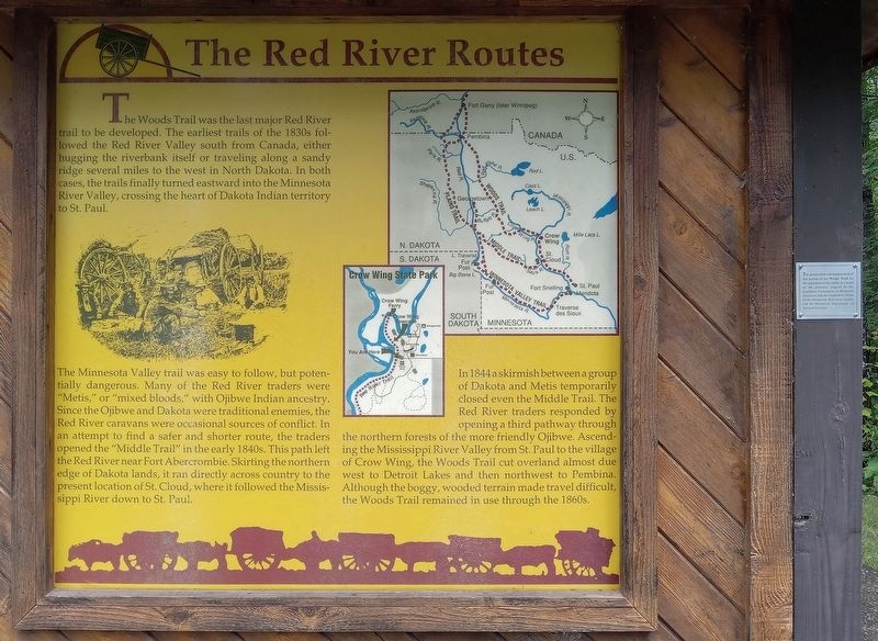 The Red River Routes Marker image. Click for full size.