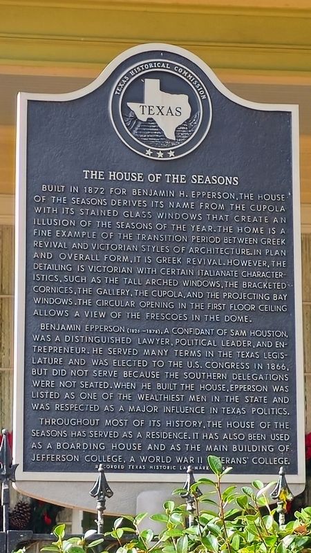 The House of the Seasons Marker image. Click for full size.