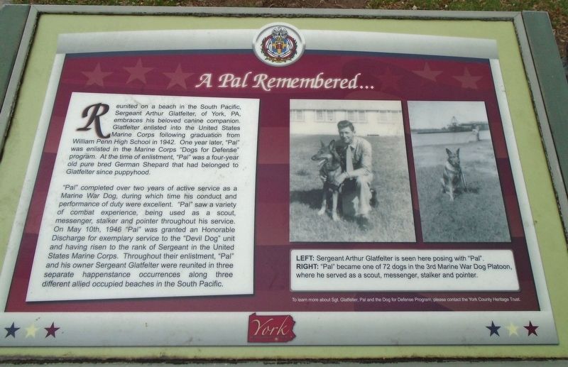A Pal Remembered Marker image. Click for full size.