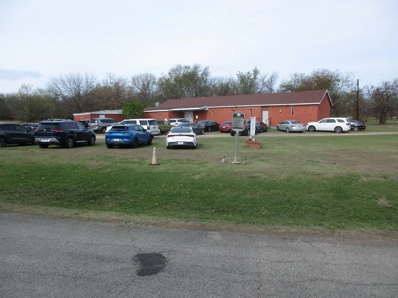 County Line Baptist Church and marker image. Click for full size.