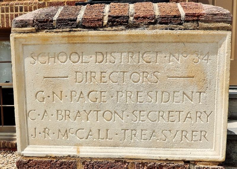 Ault High School Cornerstone image. Click for full size.