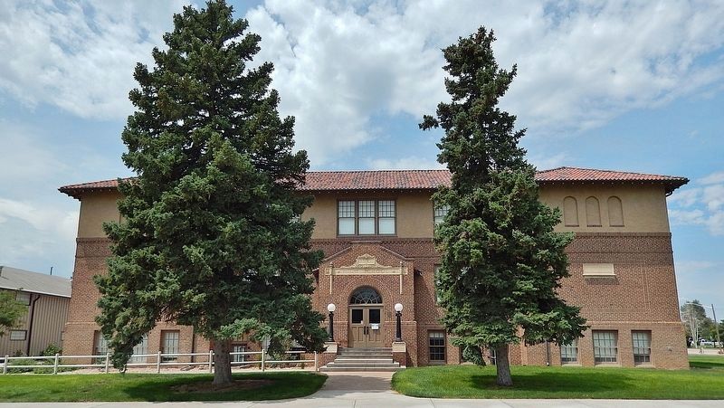 Ault High School (<i>east/front elevation</i>) image. Click for full size.