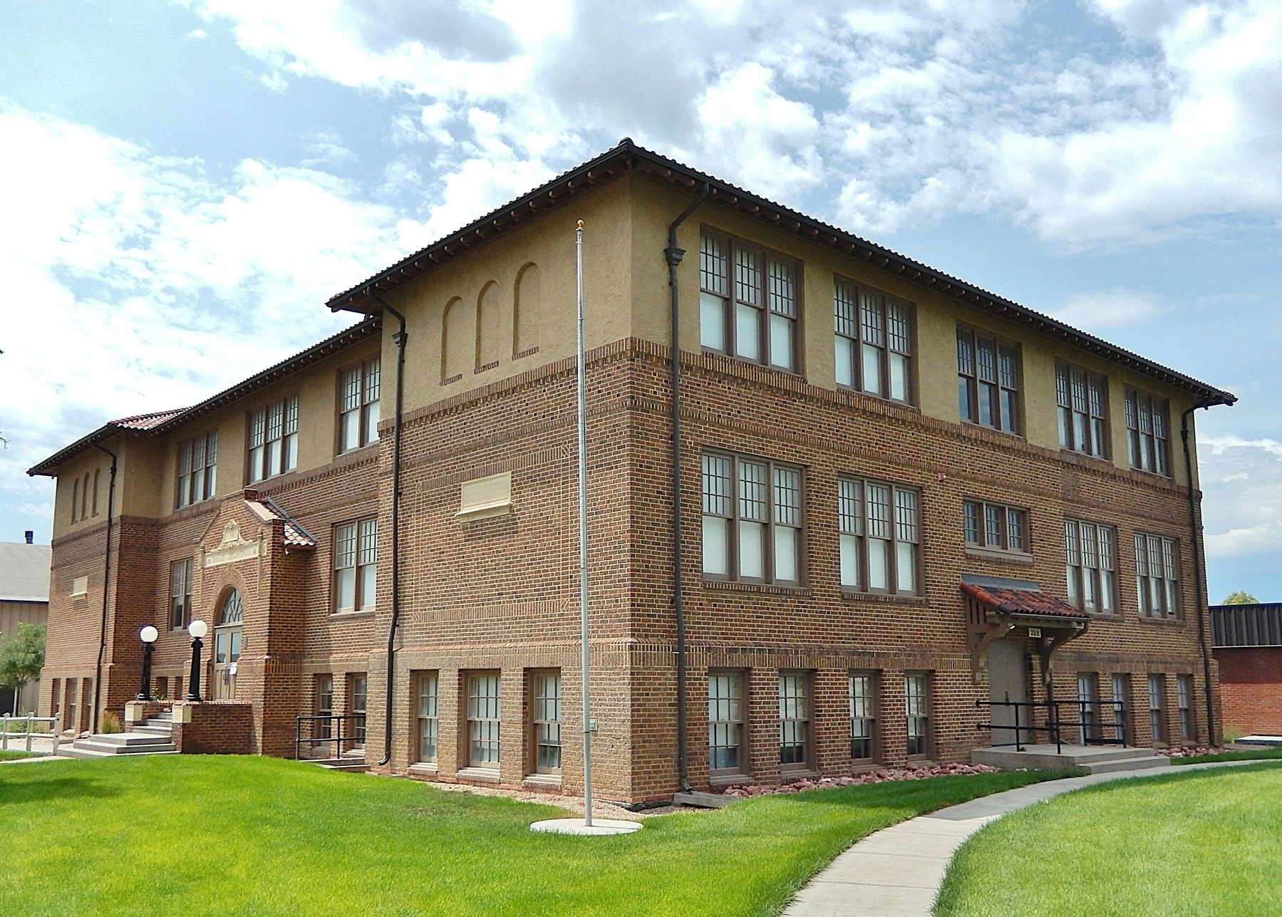 Ault High School (<i>northeast elevation</i>) image. Click for full size.