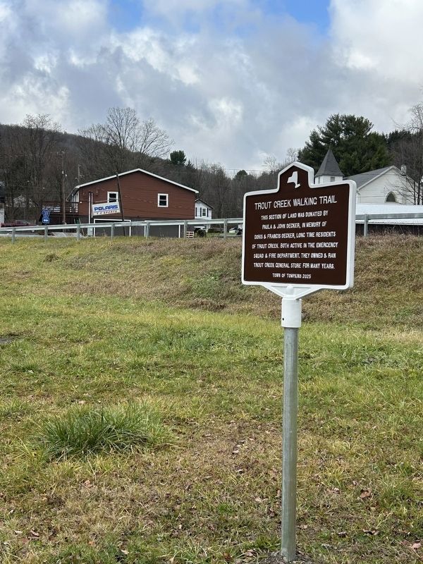Trout Creek Walking Trail Marker image. Click for full size.